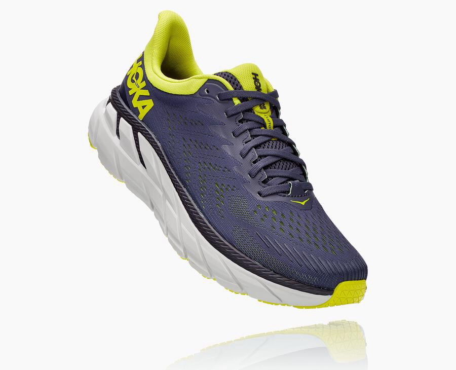 Hoka One One Hardloopschoenen Heren - Clifton 7 - Donkerblauw - YS1689427